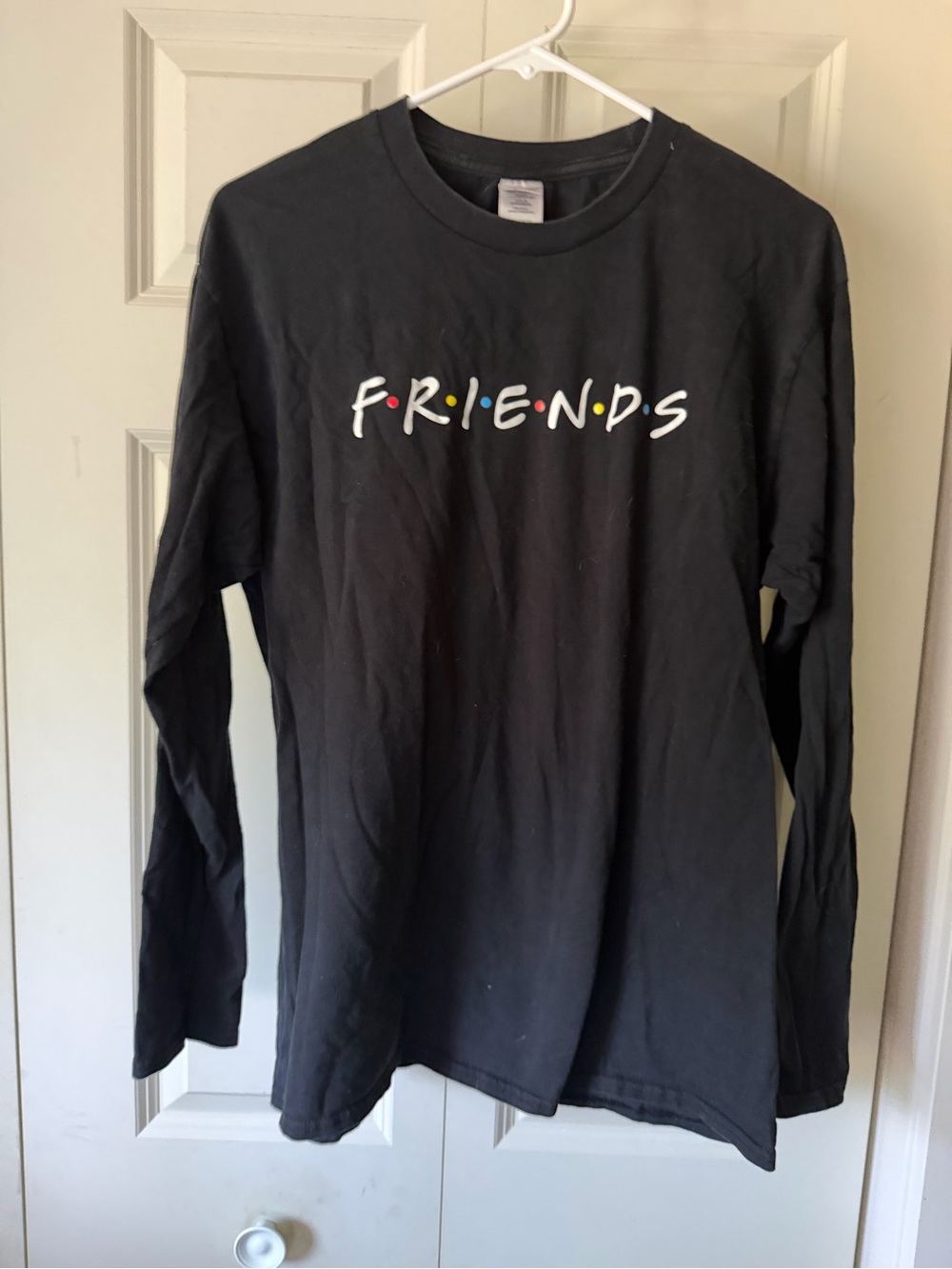 Gildan Black Long-Sleeve FRIENDS Logo Tee